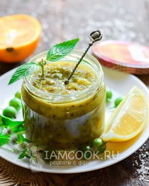 Варенье из крыжовника с лимоном и апельсином