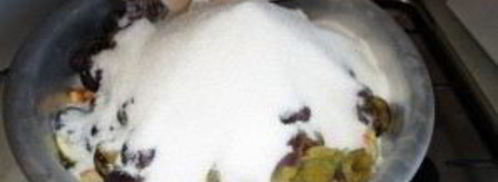 варенье из сливы, яблока и апельсина. Шаг 2