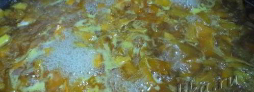 варенье на сковородке из тыквы. Шаг 5