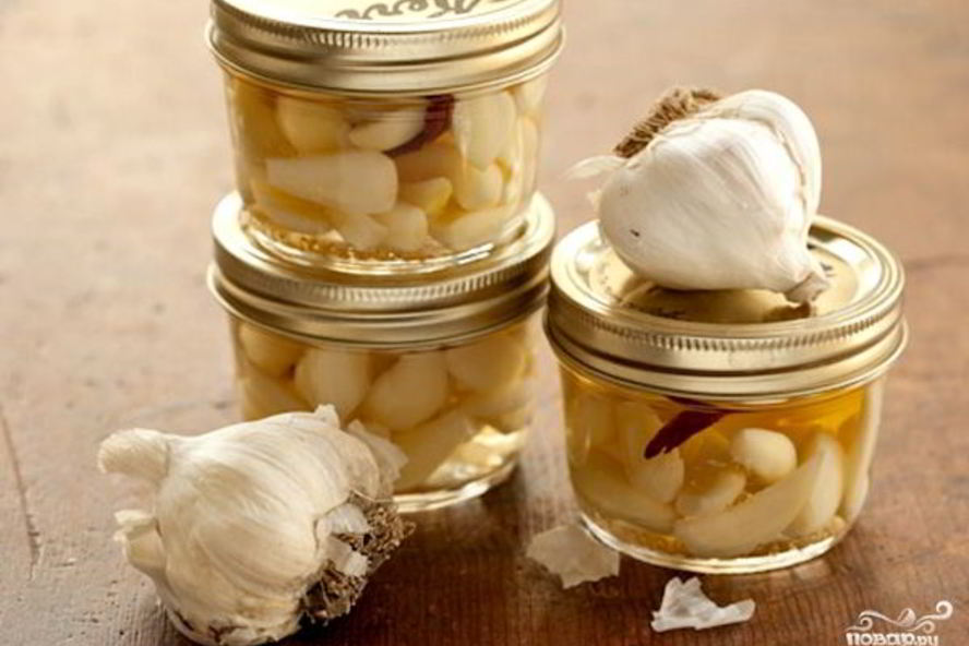 Рецепт закатка чеснока на зиму