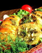 Багет, запеченный в фольге