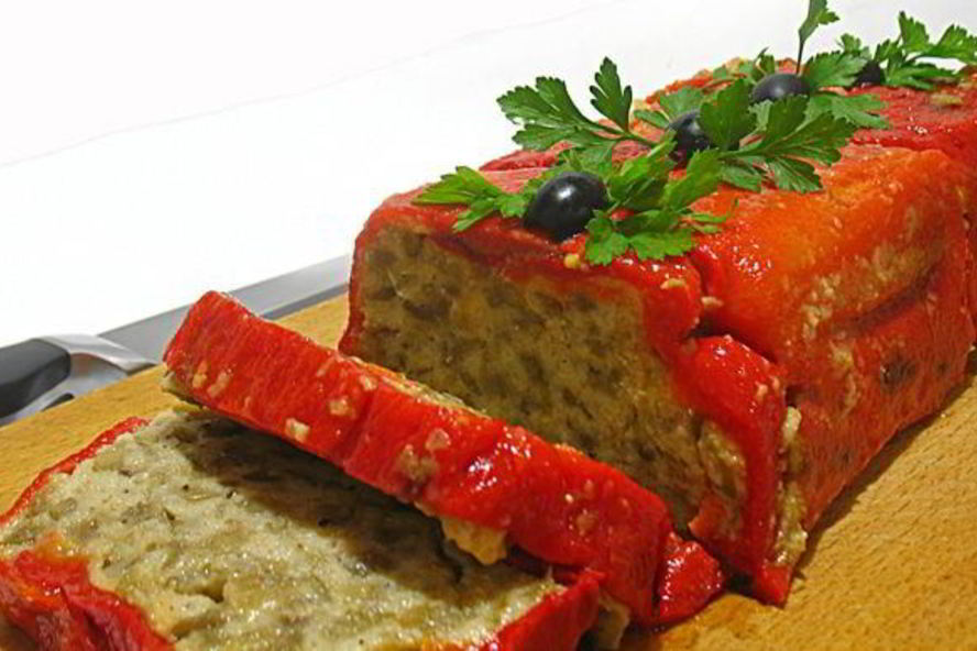 Рецепт баклажановый террин в сладком перце