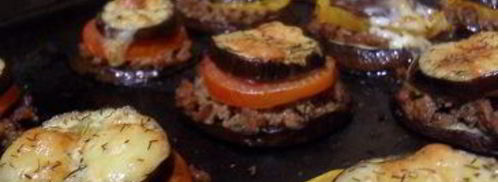 башенки из баклажанов. Шаг 7