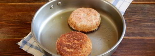 котлета для фишбургера. Шаг 7