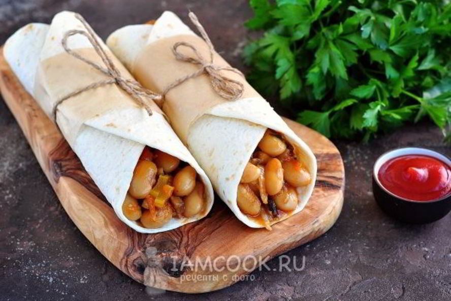 Рецепт буррито с фасолью