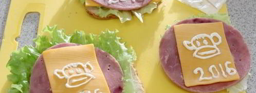 бутерброд обезьянка. Шаг 6