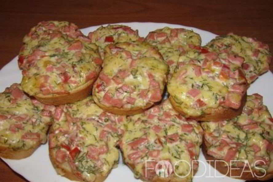 Рецепт бутерброд-пицца