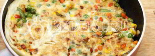 бутерброд с овощами и омлетом. Шаг 5