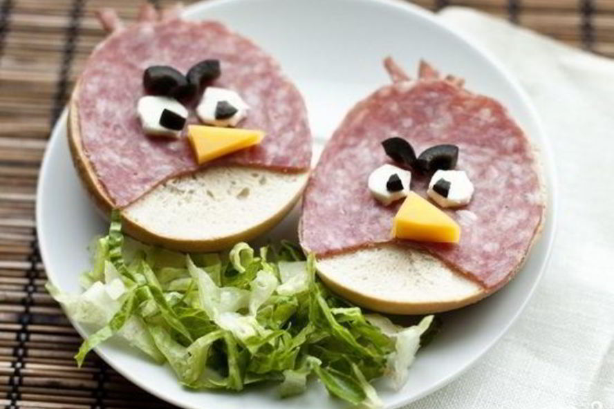 Рецепт бутерброды angry birds