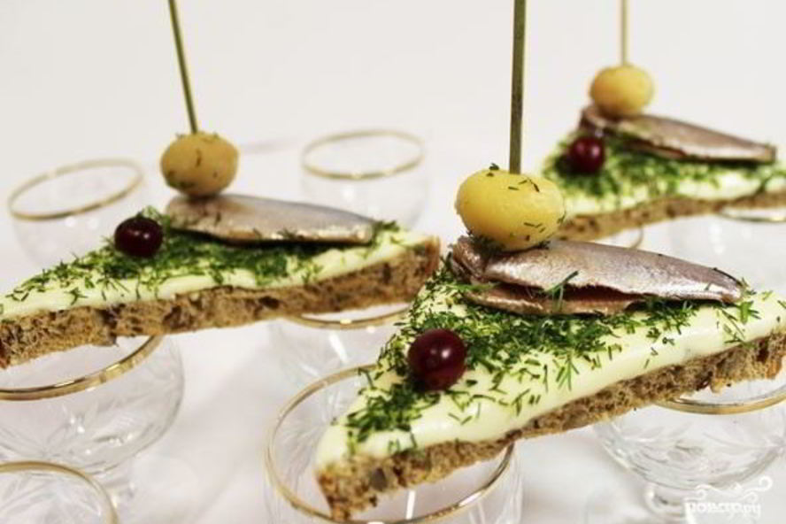 Рецепт бутерброды с килькой