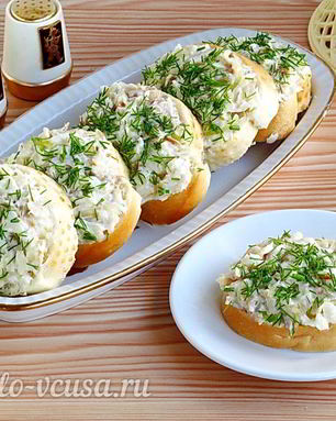 Бутерброды с минтаем