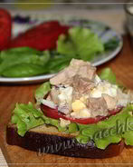 Бутерброды с печенью трески и яйцом