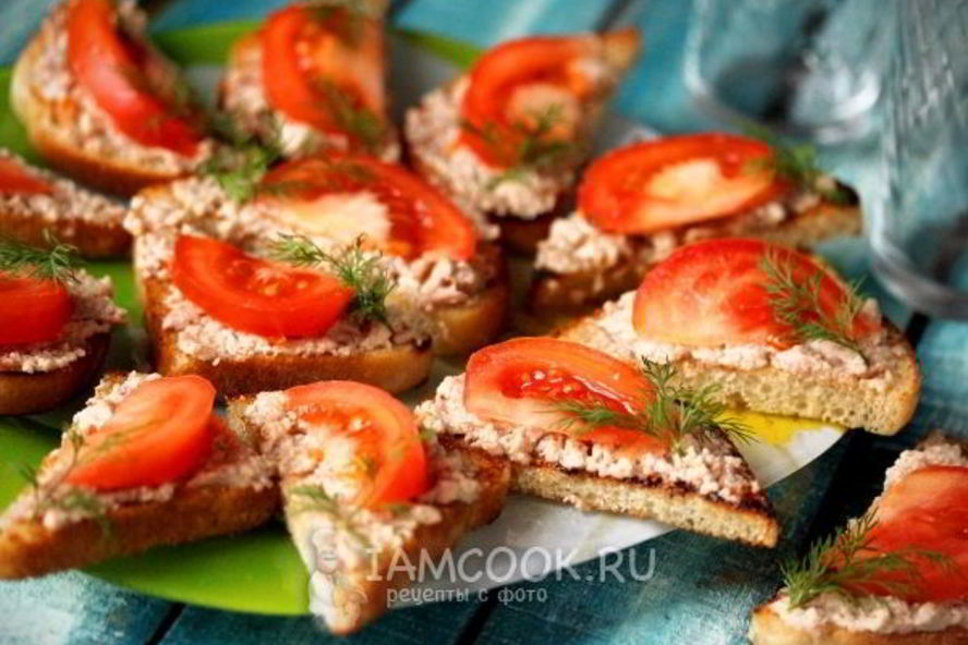 Рецепт бутерброды с печенью трески