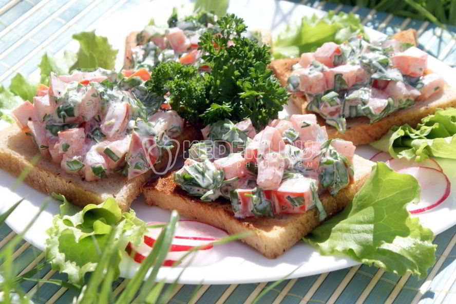 Рецепт бутерброды с помидорами