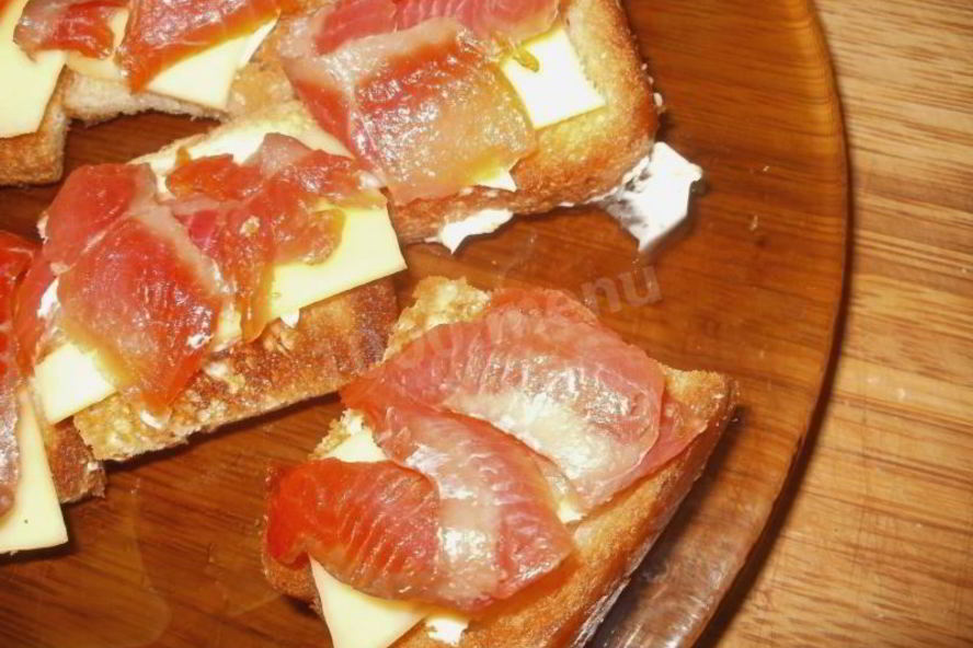 Рецепт бутерброды с семгой — кростини