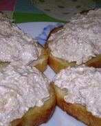 Бутерброды с творожно-яблочной массой