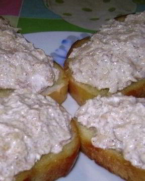 Бутерброды с творожно-яблочной массой