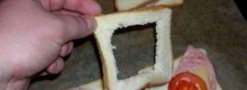 бутерброды с яйцом и колбасой. Шаг 3