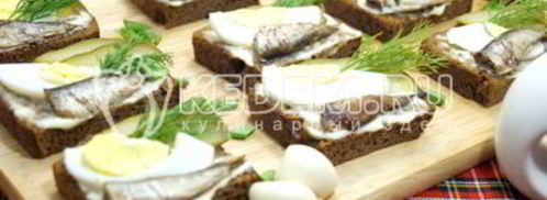 бутерброды со шпротами. Шаг 8