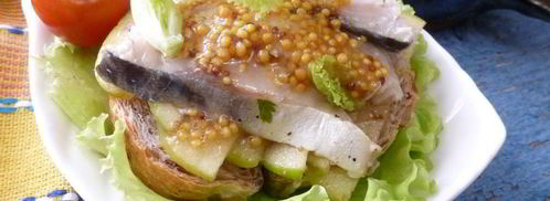 бутерброды со скумбрией и яблоками. Шаг 7