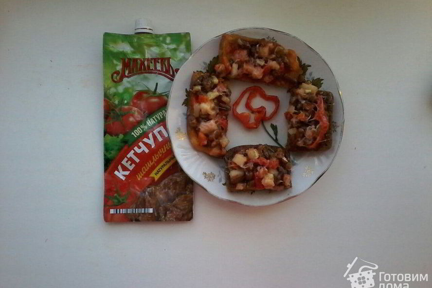 Рецепт горячие бутерброды с фасолью