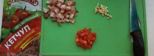 горячие бутерброды с фасолью. Шаг 3