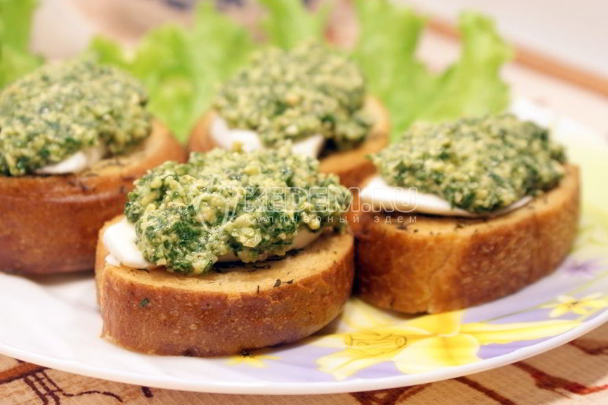 Рецепт горячие бутерброды с кешью