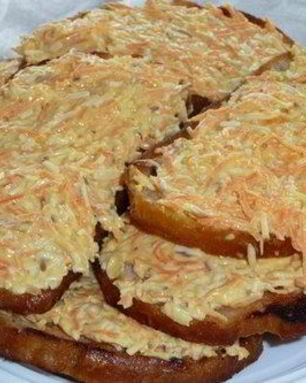 Закусочные бутерброды с сырой морковью