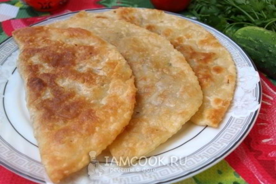 Рецепт чебуреки с сыром