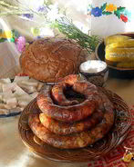 Деревенская пальцемпханная колбаса