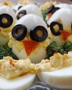 Фаршированные яйца Цыплята