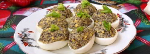 яйца фаршированные грибами. Шаг 7