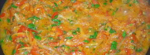 горячая закуска — соте из баклажанов с помидорами и перцем. Шаг 9