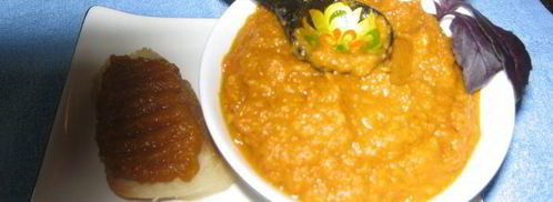 баклажанная икра из запеченных баклажан и перцев. Шаг 10