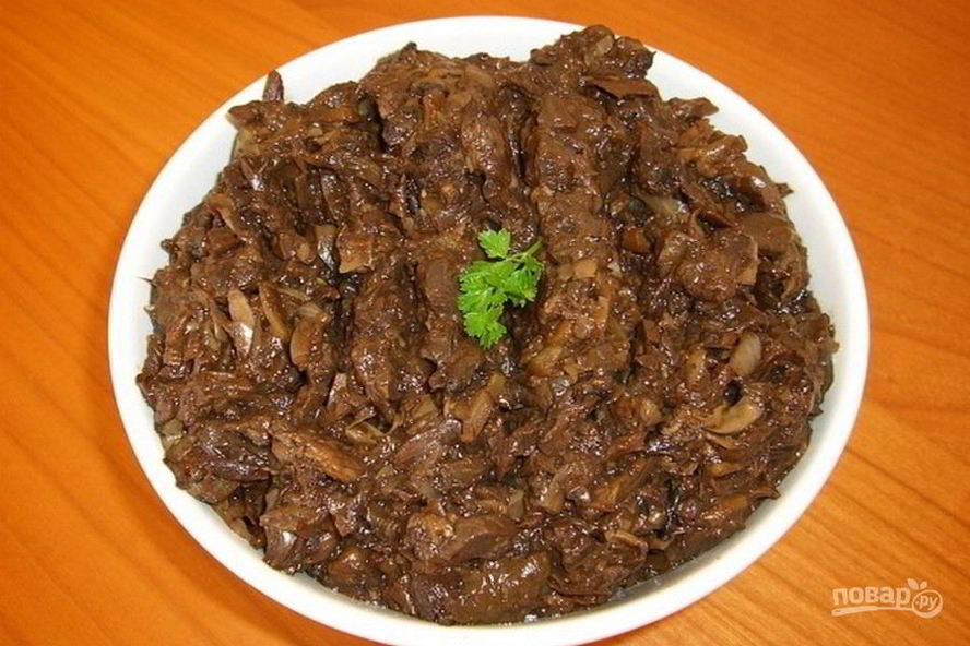 Рецепт икра из сушеных грибов