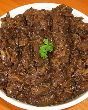 Икра из сушеных грибов