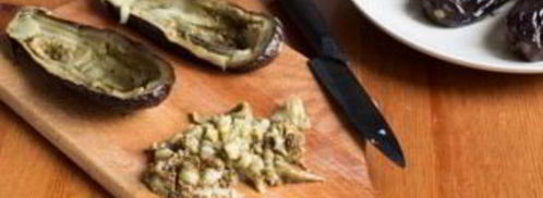 икра из запеченных баклажанов. Шаг 3