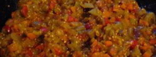 икра из запеченных баклажанов. Шаг 6