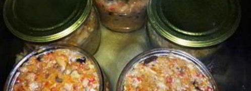 икра из запеченных баклажанов. Шаг 7