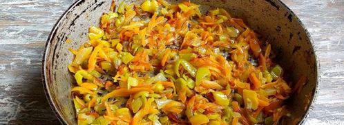 кабачковая икра из замороженных овощей. Шаг 4