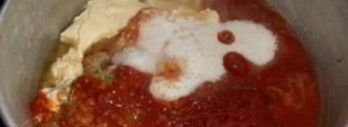 кабачковая икра с соусом. Шаг 5