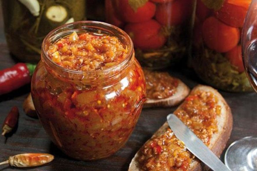 Рецепт овощная икра из баклажанов и перца