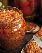 Овощная икра из баклажанов и перца