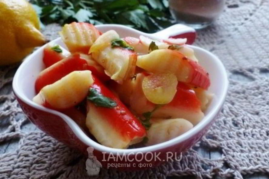 Рецепт маринованные крабовые палочки