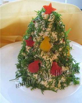 Новогодняя закуска Елочка