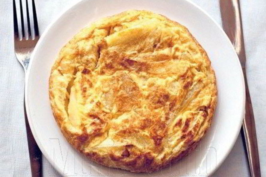 Рецепт банановый омлет с хлебом и сыром