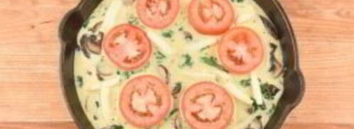 фриттата с грибами и шпинатом. Шаг 3