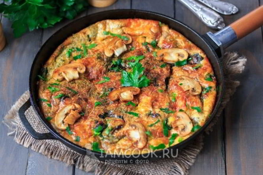 Рецепт фриттата с грибами