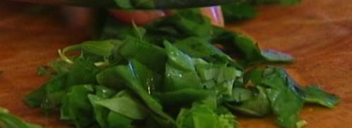 фриттата с луком-пореем, сыром и травами. Шаг 2