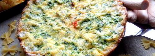 фриттата с макаронами и шпинатом. Шаг 20